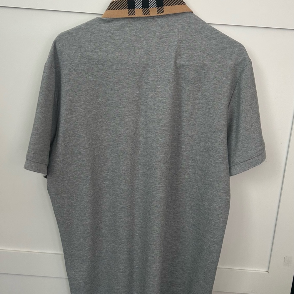 Burberry Polo Shirt with Check Collar - Picture 4 of 4